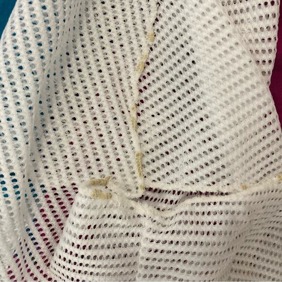 Surf Odyssey vintage 80s 90s Y2K printed swim shorts trunks fuchsia teal size L - Picture 7 of 7